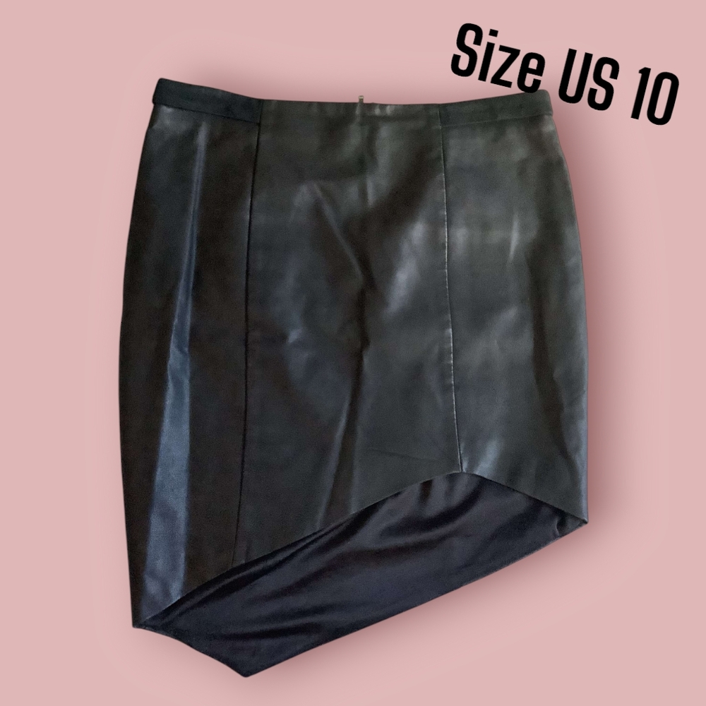 Bardot | US 10 faux leather skirt